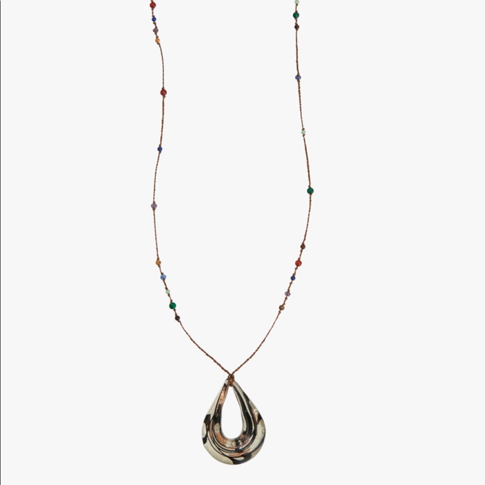 NWT ZARA LIMITED EDITION GLASS NECKLACE - Picture 2 of 6
